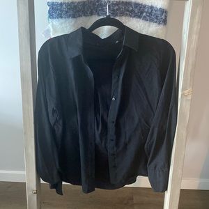 Vera Moda black collared button up shirt